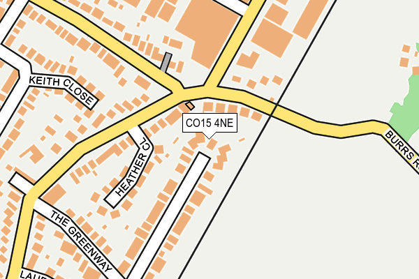 CO15 4NE map - OS OpenMap – Local (Ordnance Survey)