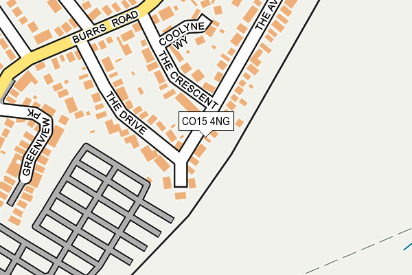 CO15 4NG map - OS OpenMap – Local (Ordnance Survey)