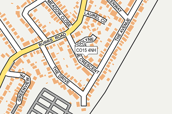 CO15 4NH map - OS OpenMap – Local (Ordnance Survey)