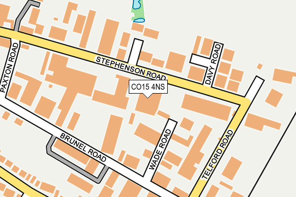 CO15 4NS map - OS OpenMap – Local (Ordnance Survey)