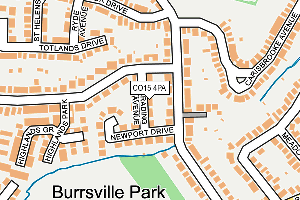 CO15 4PA map - OS OpenMap – Local (Ordnance Survey)