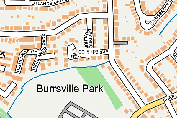 CO15 4PB map - OS OpenMap – Local (Ordnance Survey)