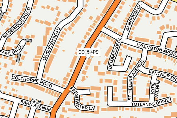 CO15 4PS map - OS OpenMap – Local (Ordnance Survey)