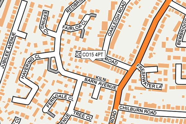 CO15 4PT map - OS OpenMap – Local (Ordnance Survey)