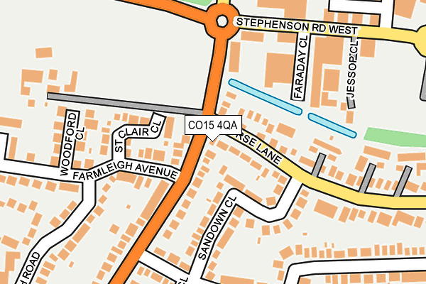 CO15 4QA map - OS OpenMap – Local (Ordnance Survey)