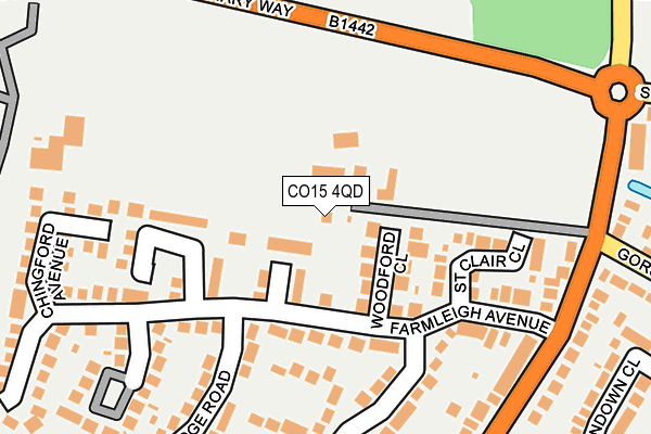 CO15 4QD map - OS OpenMap – Local (Ordnance Survey)
