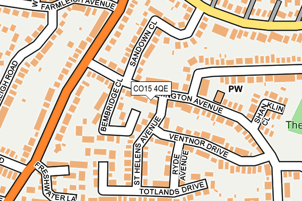 CO15 4QE map - OS OpenMap – Local (Ordnance Survey)