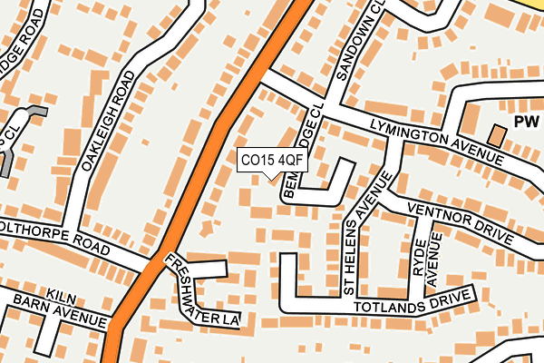CO15 4QF map - OS OpenMap – Local (Ordnance Survey)