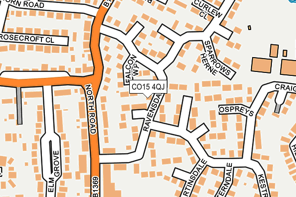 CO15 4QJ map - OS OpenMap – Local (Ordnance Survey)