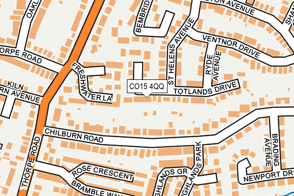 CO15 4QQ map - OS OpenMap – Local (Ordnance Survey)