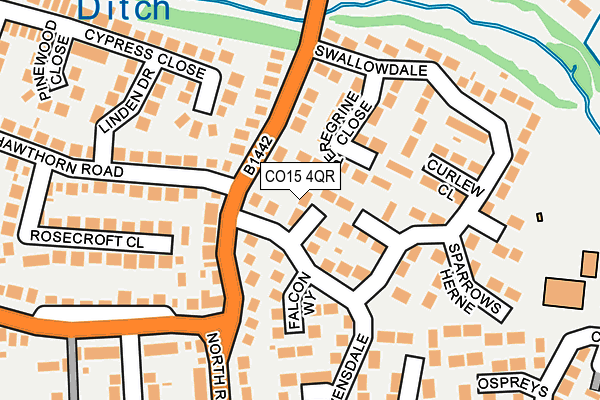 CO15 4QR map - OS OpenMap – Local (Ordnance Survey)