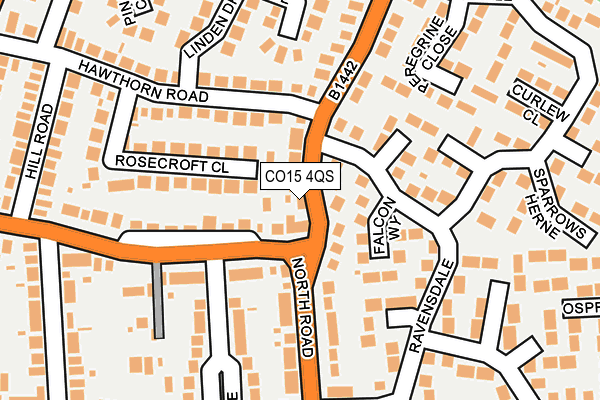 CO15 4QS map - OS OpenMap – Local (Ordnance Survey)