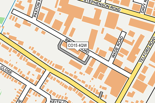CO15 4QW map - OS OpenMap – Local (Ordnance Survey)