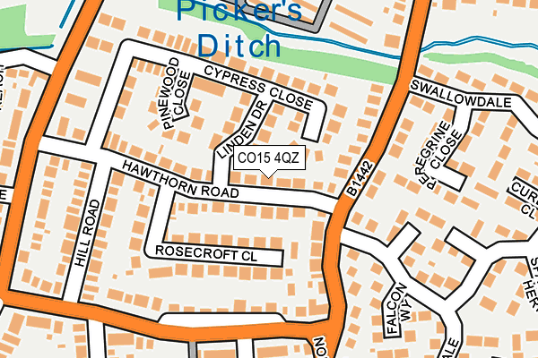 CO15 4QZ map - OS OpenMap – Local (Ordnance Survey)