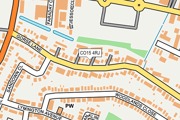 CO15 4RJ map - OS OpenMap – Local (Ordnance Survey)