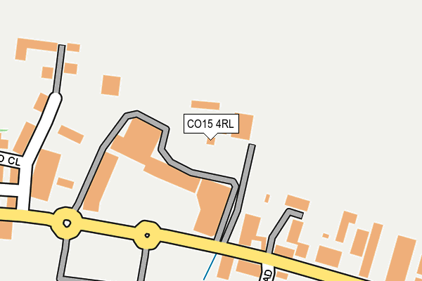 CO15 4RL map - OS OpenMap – Local (Ordnance Survey)
