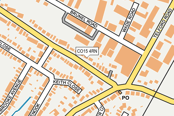 CO15 4RN map - OS OpenMap – Local (Ordnance Survey)