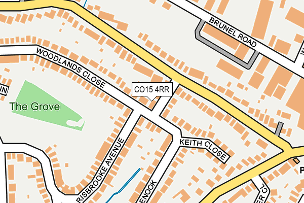 CO15 4RR map - OS OpenMap – Local (Ordnance Survey)