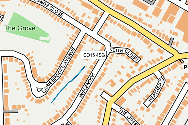 CO15 4SG map - OS OpenMap – Local (Ordnance Survey)