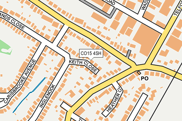 CO15 4SH map - OS OpenMap – Local (Ordnance Survey)