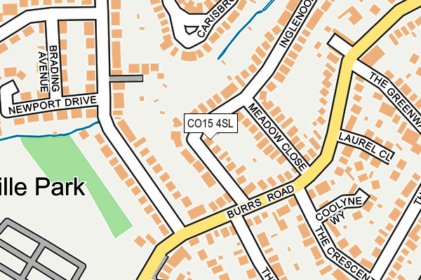 CO15 4SL map - OS OpenMap – Local (Ordnance Survey)