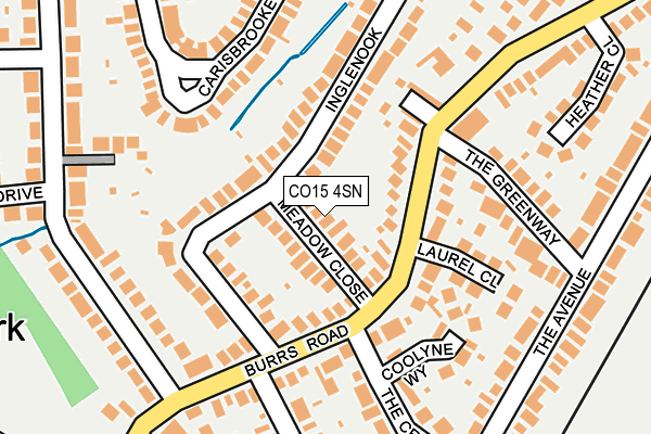CO15 4SN map - OS OpenMap – Local (Ordnance Survey)