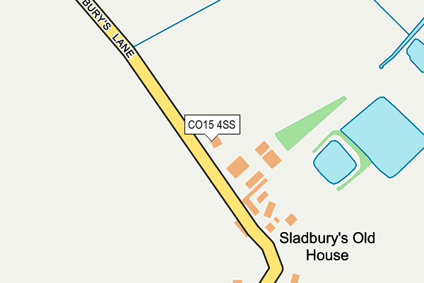 CO15 4SS map - OS OpenMap – Local (Ordnance Survey)