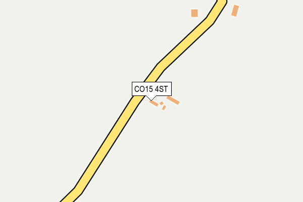 CO15 4ST map - OS OpenMap – Local (Ordnance Survey)