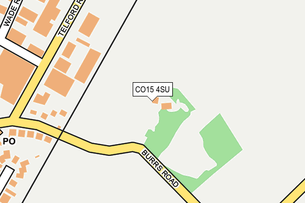 CO15 4SU map - OS OpenMap – Local (Ordnance Survey)