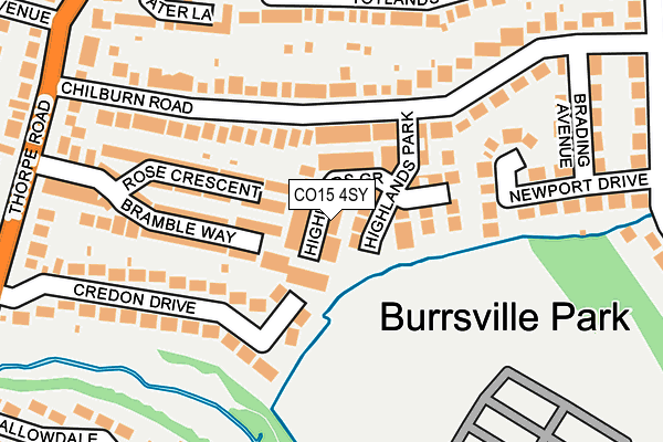 CO15 4SY map - OS OpenMap – Local (Ordnance Survey)