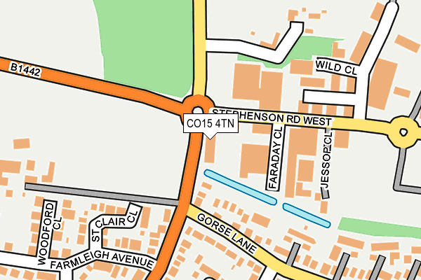 CO15 4TN map - OS OpenMap – Local (Ordnance Survey)