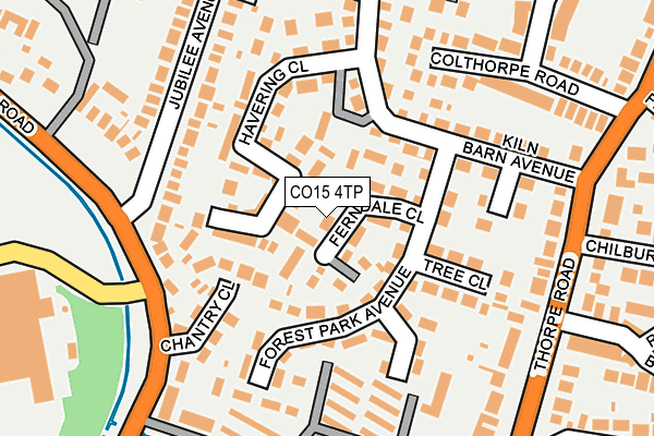 CO15 4TP map - OS OpenMap – Local (Ordnance Survey)