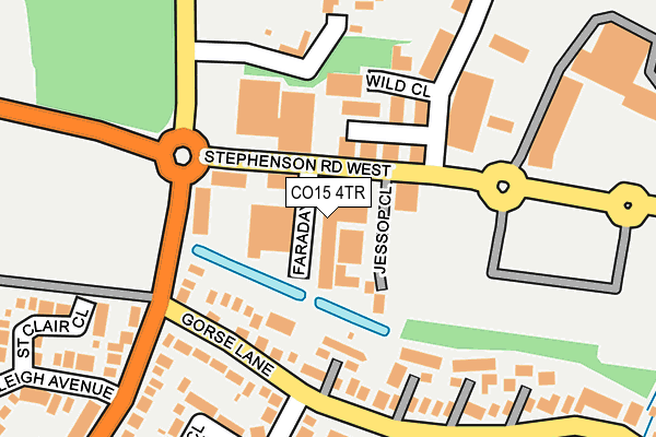 CO15 4TR map - OS OpenMap – Local (Ordnance Survey)