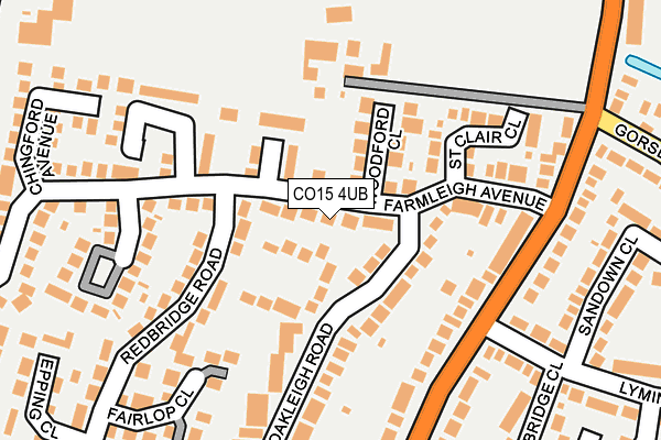 CO15 4UB map - OS OpenMap – Local (Ordnance Survey)