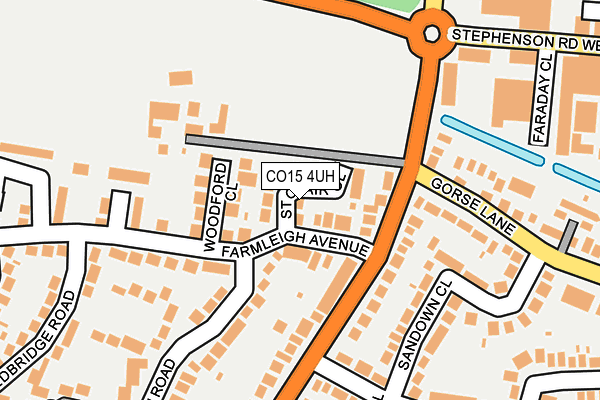 CO15 4UH map - OS OpenMap – Local (Ordnance Survey)