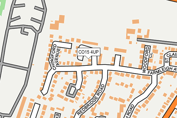 CO15 4UP map - OS OpenMap – Local (Ordnance Survey)