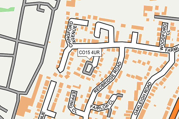 CO15 4UR map - OS OpenMap – Local (Ordnance Survey)