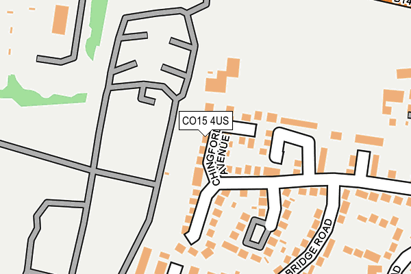 CO15 4US map - OS OpenMap – Local (Ordnance Survey)