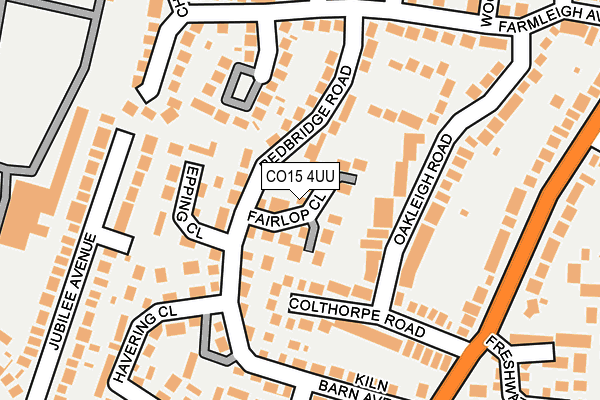 CO15 4UU map - OS OpenMap – Local (Ordnance Survey)