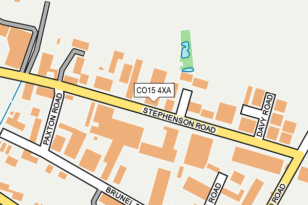 CO15 4XA map - OS OpenMap – Local (Ordnance Survey)