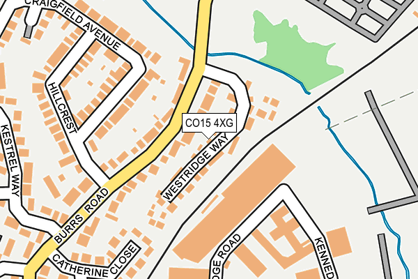 CO15 4XG map - OS OpenMap – Local (Ordnance Survey)