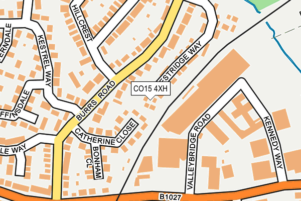 CO15 4XH map - OS OpenMap – Local (Ordnance Survey)