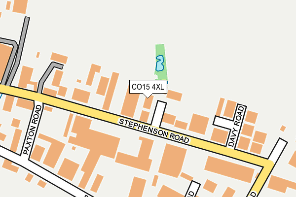 CO15 4XL map - OS OpenMap – Local (Ordnance Survey)