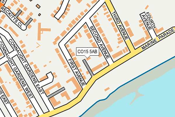 CO15 5AB map - OS OpenMap – Local (Ordnance Survey)