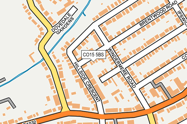 CO15 5BS map - OS OpenMap – Local (Ordnance Survey)