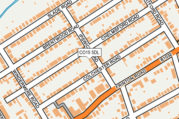 CO15 5DL map - OS OpenMap – Local (Ordnance Survey)