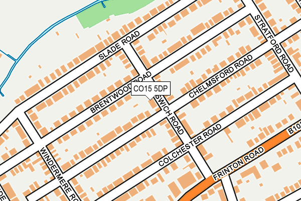 CO15 5DP map - OS OpenMap – Local (Ordnance Survey)