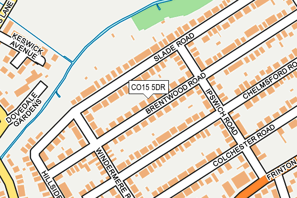 CO15 5DR map - OS OpenMap – Local (Ordnance Survey)
