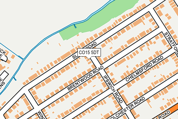 CO15 5DT map - OS OpenMap – Local (Ordnance Survey)