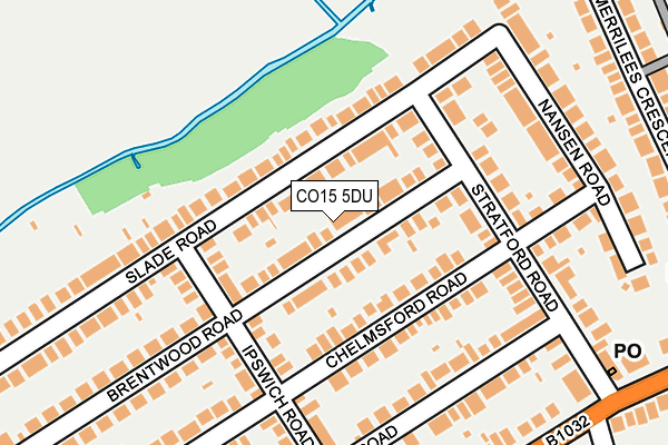 CO15 5DU map - OS OpenMap – Local (Ordnance Survey)